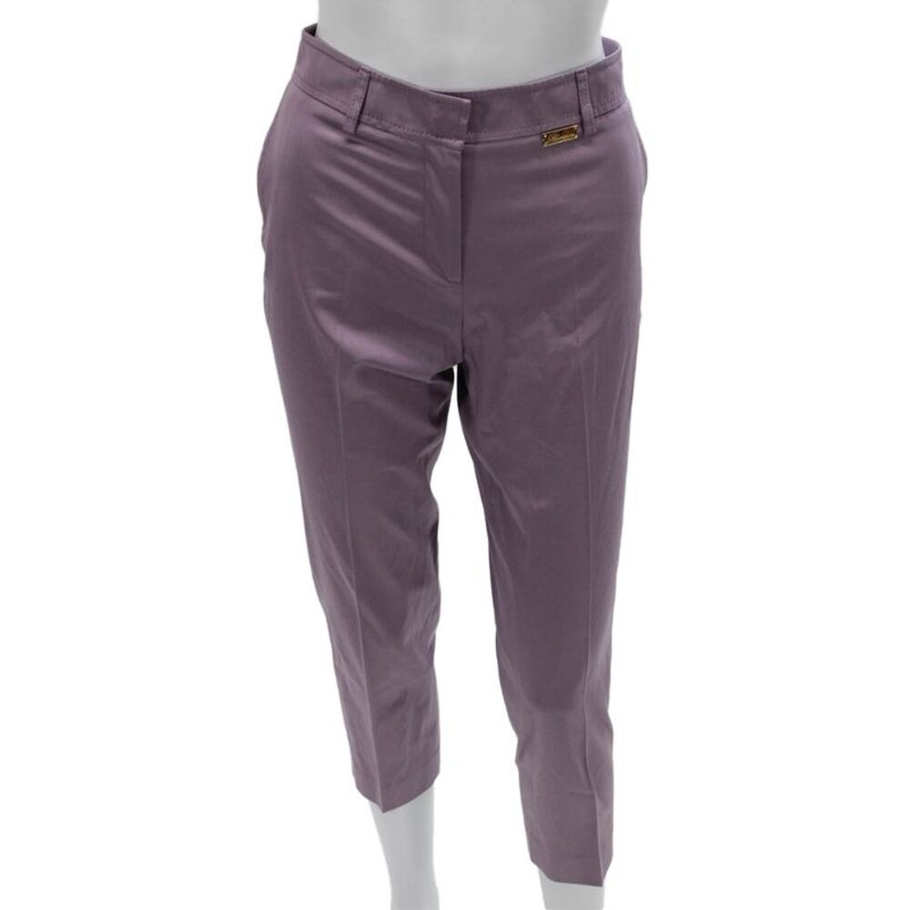 Blumarine Womens Purple Capri Pants Cotton Size 40